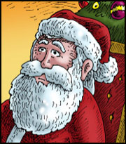 sad santa comic