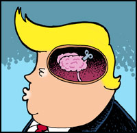 trump's brain comic