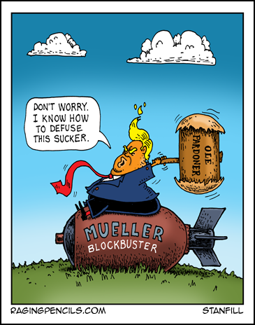 Progressive comic about Trump misusing the presidential pardon.