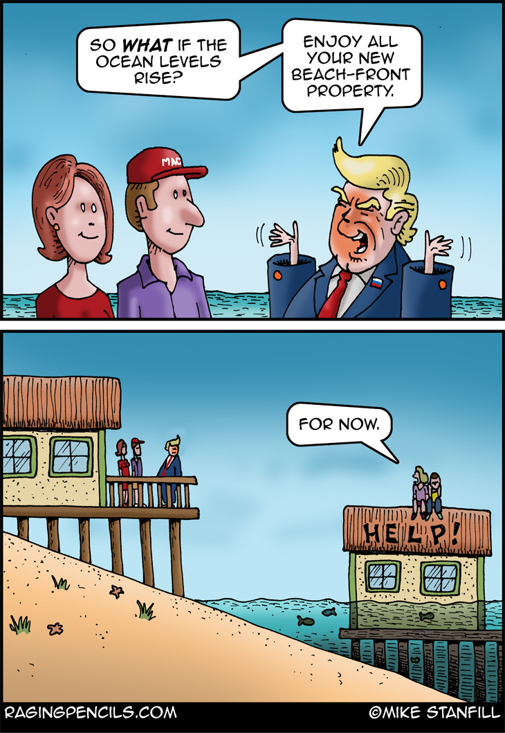 The progressive comic about Trump and rising ocean levels