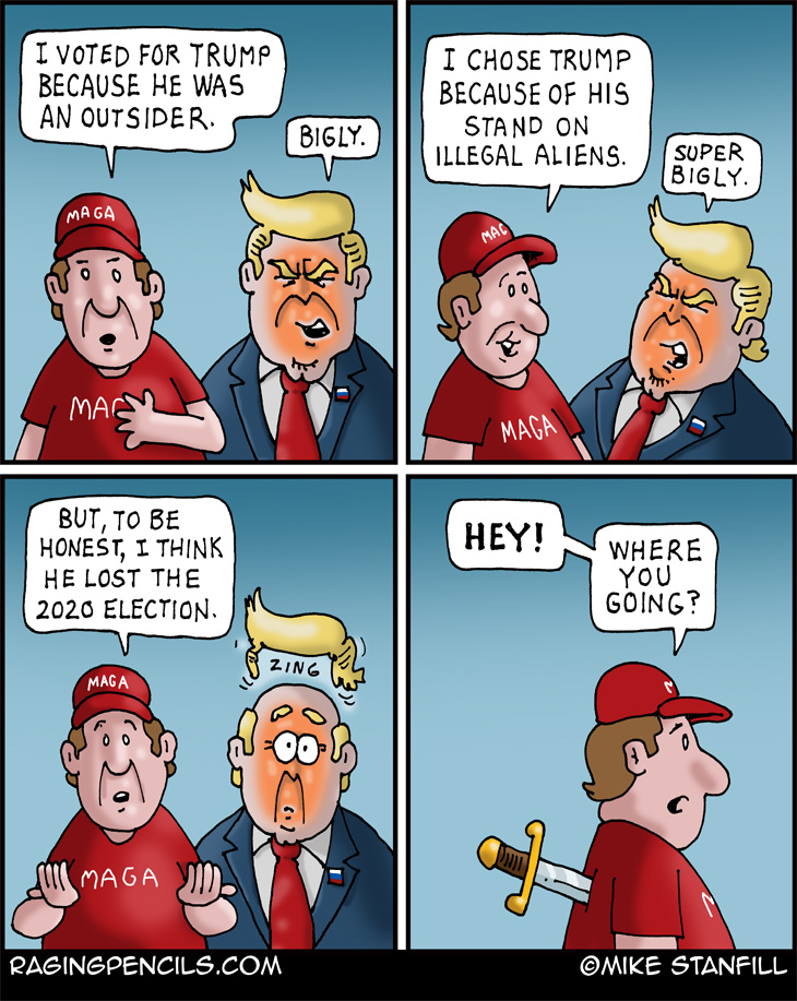 The progressive comic about Trump's refusal to admit he lost the 2020 election