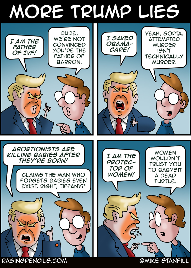 The progressive comic about Trump's reproductive lies