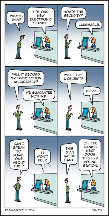 The progressive comic about voting machine hacks