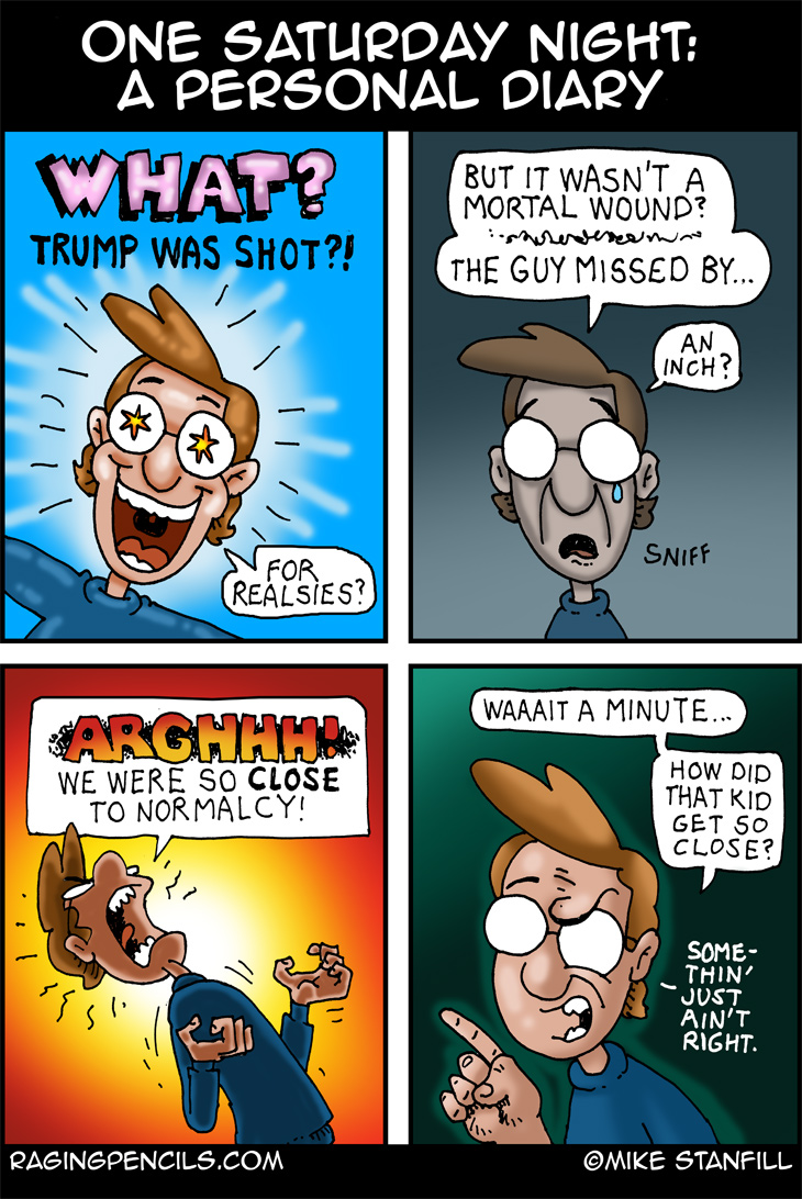 The progressive comic about the assasination attempt on Trump