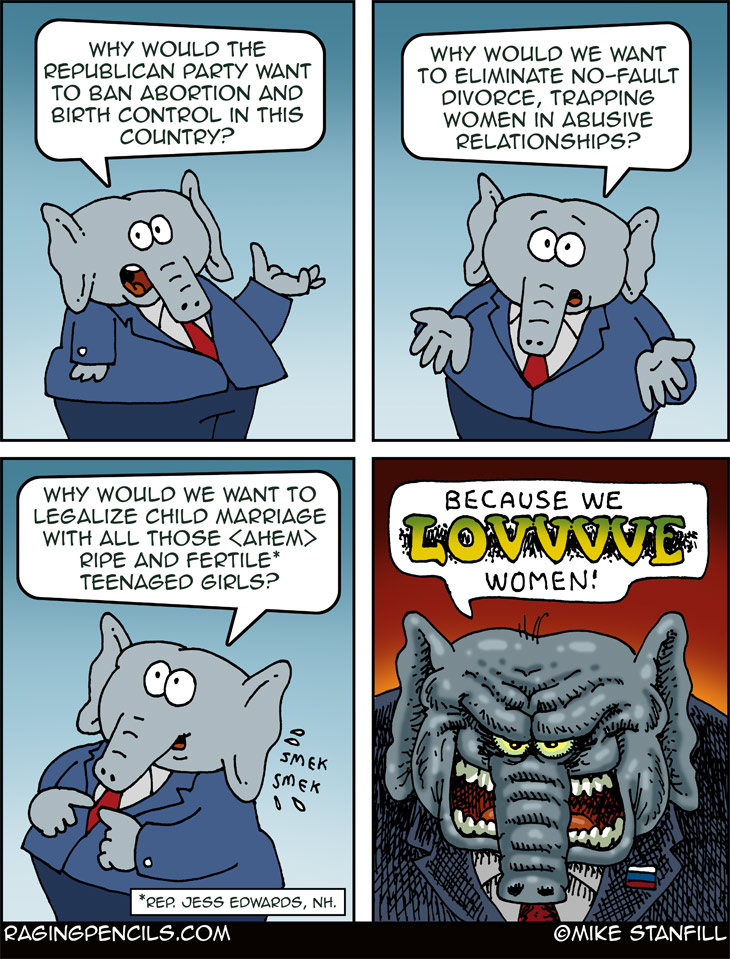 The progressive comic about the Republican Party misogyny