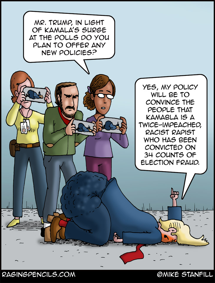 The progressive comic about Trump's next desperate move.