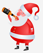 drunk santa by gabriel morka