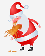 vomiting santa by Gabriel Morka